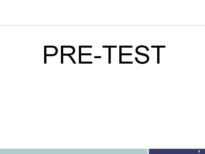 PRE-TEST 4 