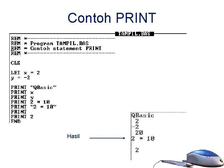 Contoh PRINT Hasil 17 