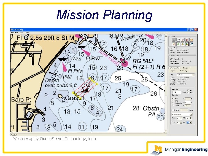 Mission Planning (Vector. Map by Ocean. Server Technology, Inc. ) 