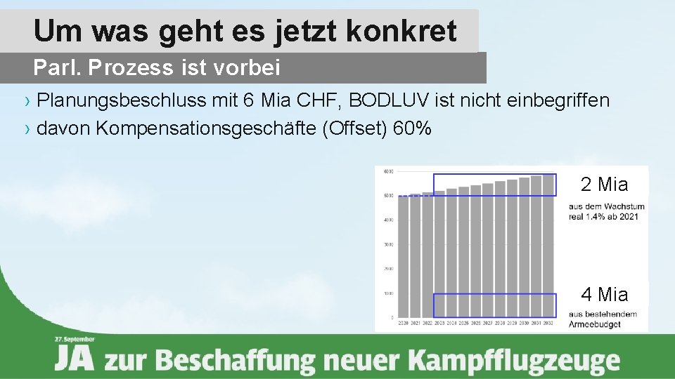 Um was geht es jetzt konkret Parl. Prozess ist vorbei › Planungsbeschluss mit 6