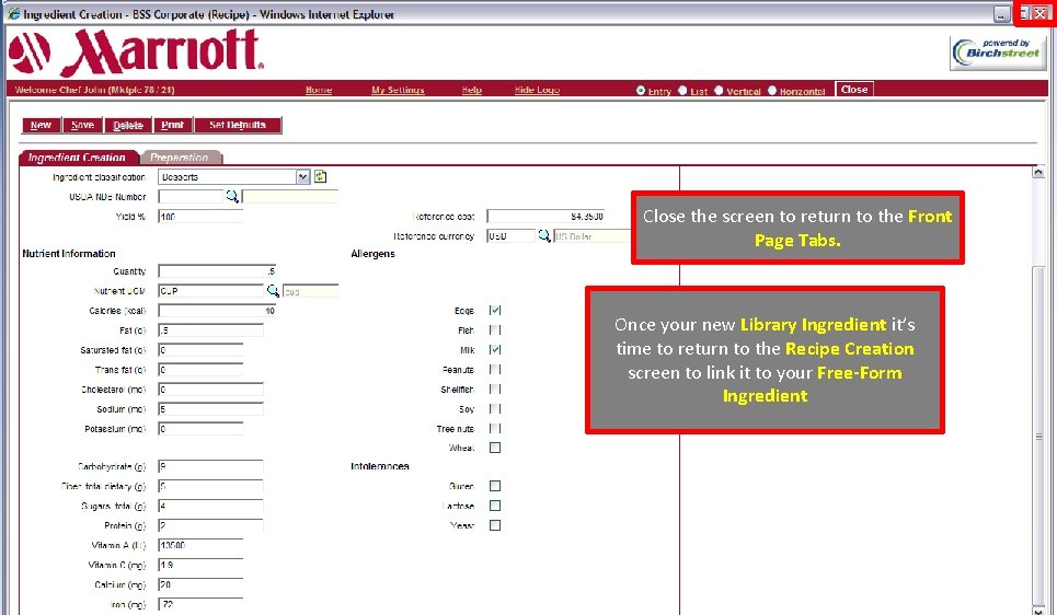 Close the screen to return to the Front Page Tabs. Once your new Library