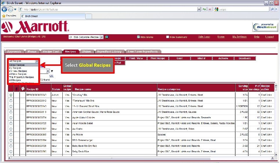 Select Global Recipes 