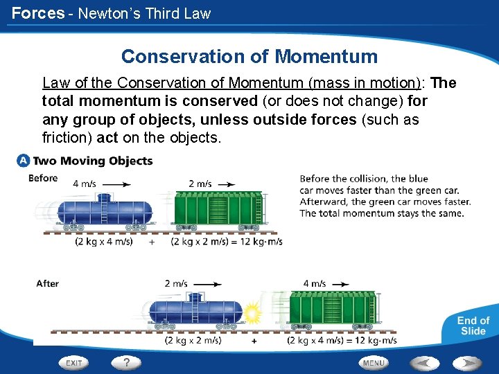 Forces - Newton’s Third Law Conservation of Momentum Law of the Conservation of Momentum