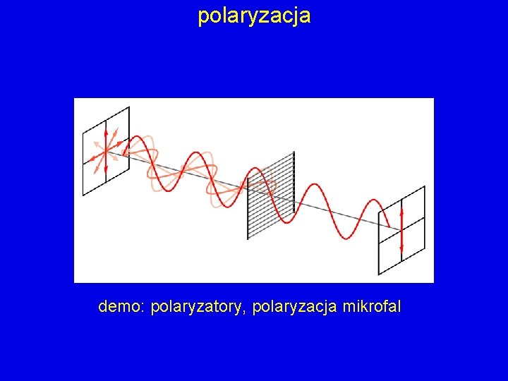 polaryzacja demo: polaryzatory, polaryzacja mikrofal 