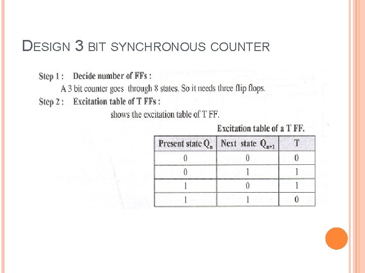 DESIGN 3 BIT SYNCHRONOUS COUNTER 