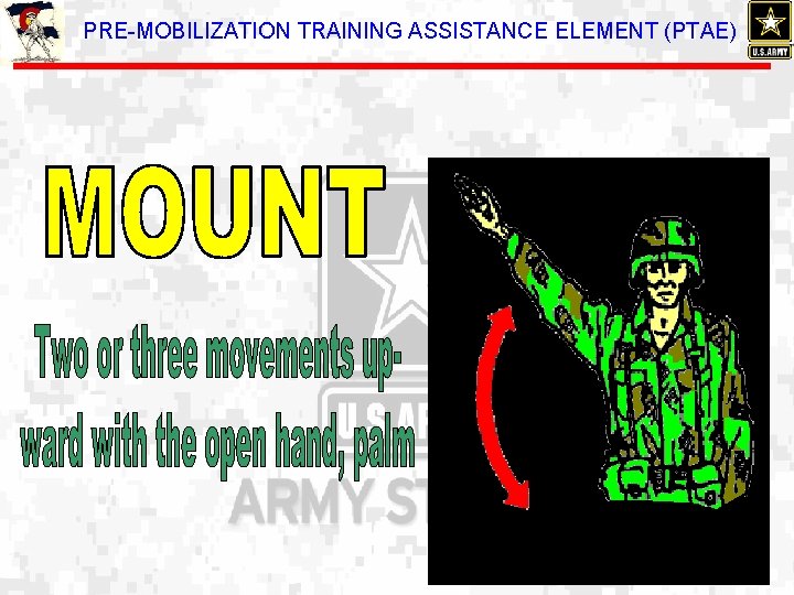 PRE-MOBILIZATION TRAINING ASSISTANCE ELEMENT (PTAE) 