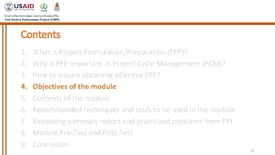 Contents 1. 2. 3. 4. 5. 6. 7. 8. 9. What is Project Formulation/Preparation