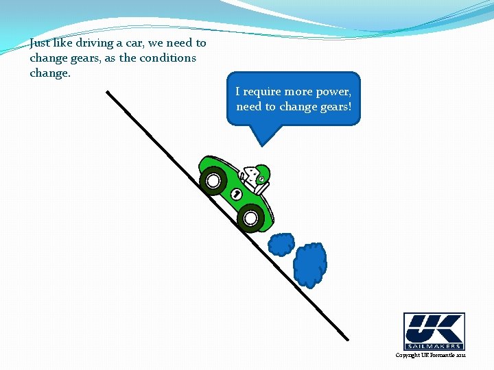 Just like driving a car, we need to change gears, as the conditions change.