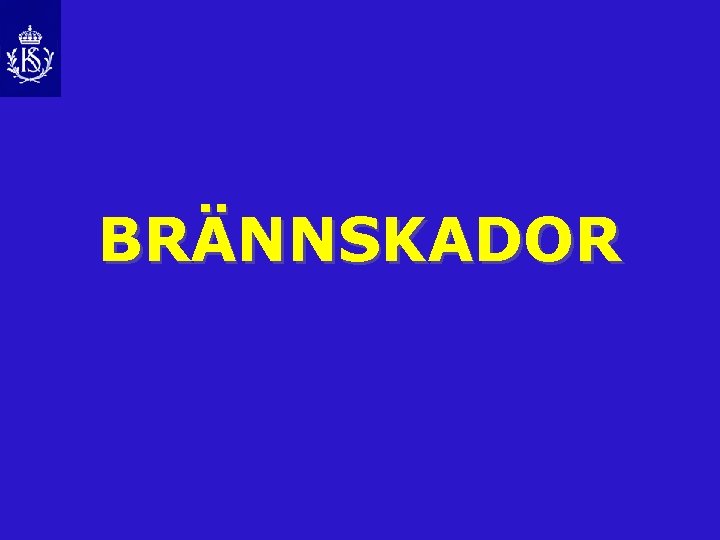 BRÄNNSKADOR 