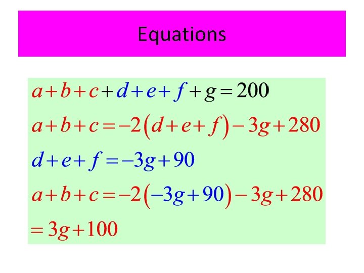 Equations 