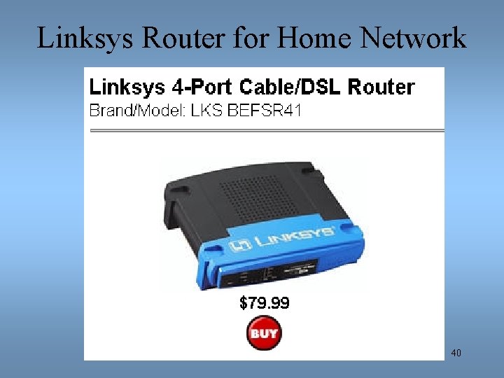 Linksys Router for Home Network 40 