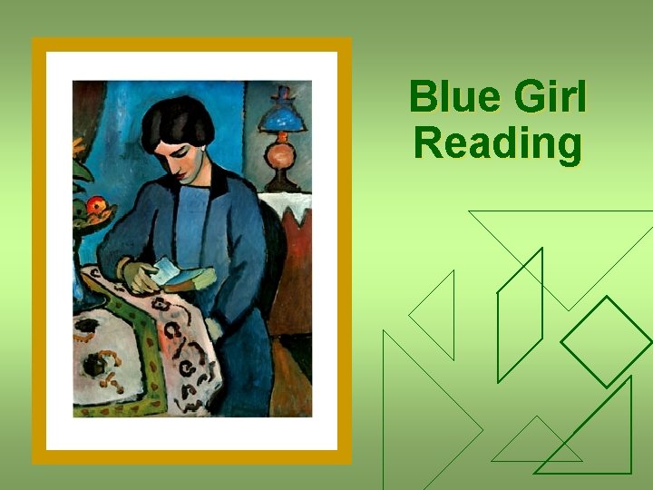 Blue Girl Reading 