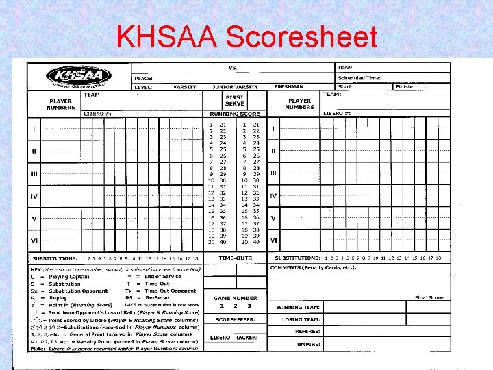 KHSAA Scoresheet 