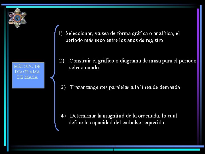 1) Seleccionar, ya sea de forma gráfica o analítica, el período más seco entre