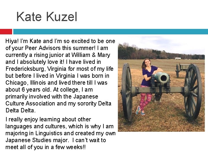 Kate Kuzel Hiya! I’m Kate and I’m so excited to be one of your