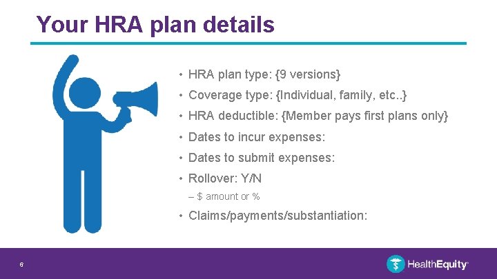 Your HRA plan details • HRA plan type: {9 versions} • Coverage type: {Individual,