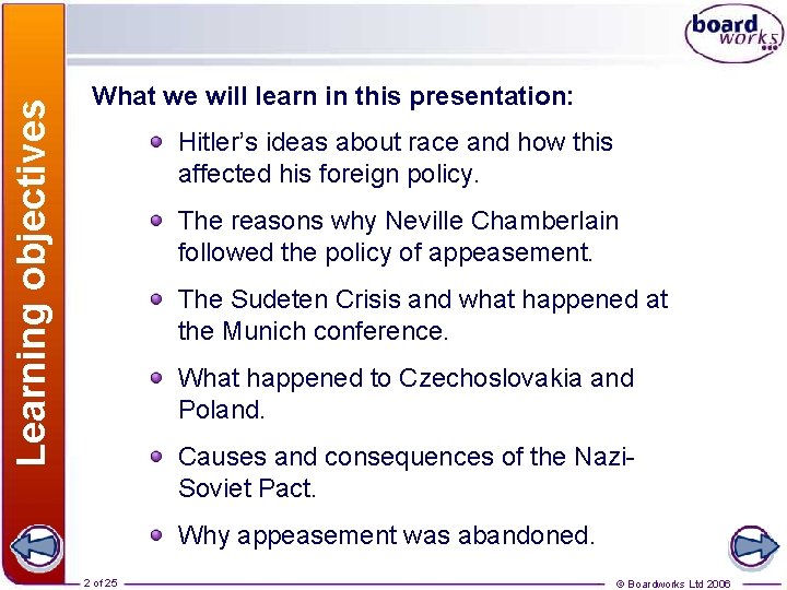 Learning objectives What we will learn in this presentation: Hitler’s ideas about race and