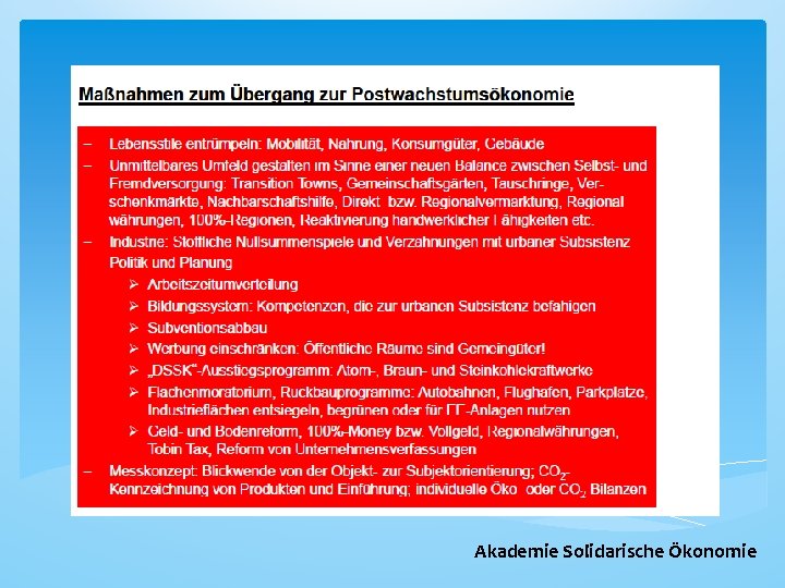 Akademie Solidarische Ökonomie 