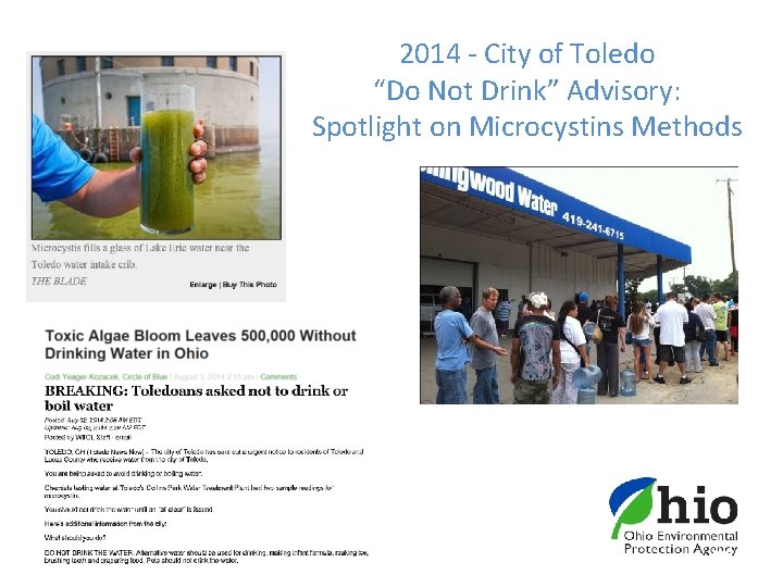 2014 - City of Toledo “Do Not Drink” Advisory: Spotlight on Microcystins Methods 37