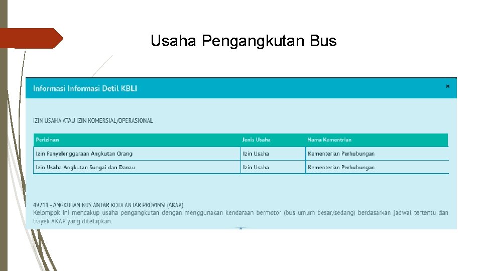 Usaha Pengangkutan Bus 