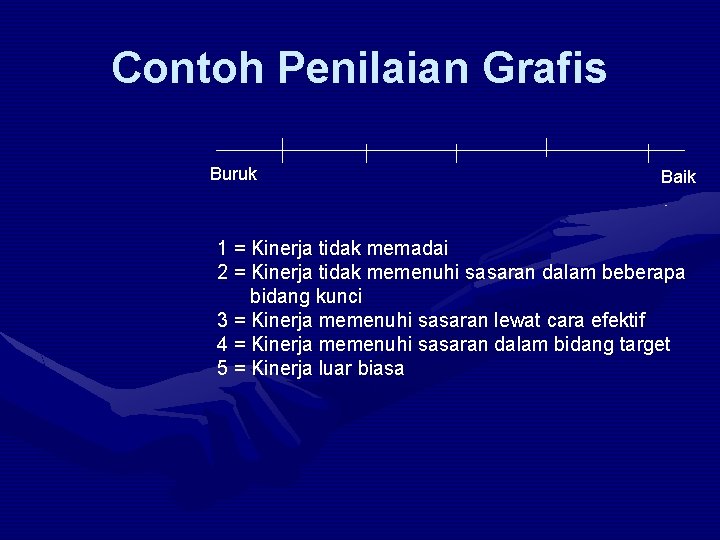 Contoh Penilaian Grafis Buruk Baik 1 = Kinerja tidak memadai 2 = Kinerja tidak