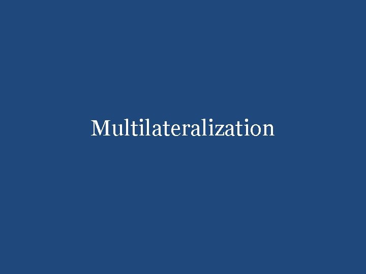 Multilateralization 