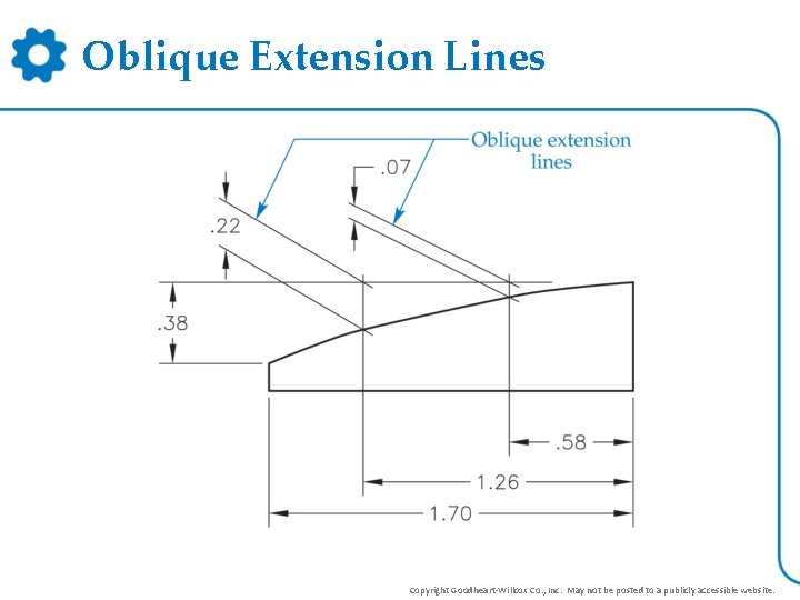 Oblique Extension Lines Copyright Goodheart-Willcox Co. , Inc. May not be posted to a Oblique Extension Lines Copyright Goodheart-Willcox Co. , Inc. May not be posted to a