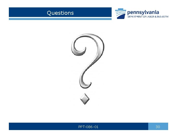 Questions PPT-086 -01 30 