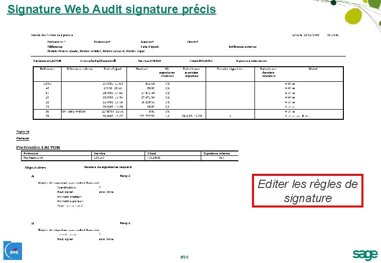 Signature Web Audit signature précis Editer les règles de signature #34 