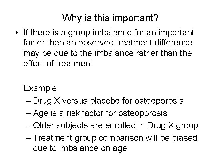 Why is this important? • If there is a group imbalance for an important