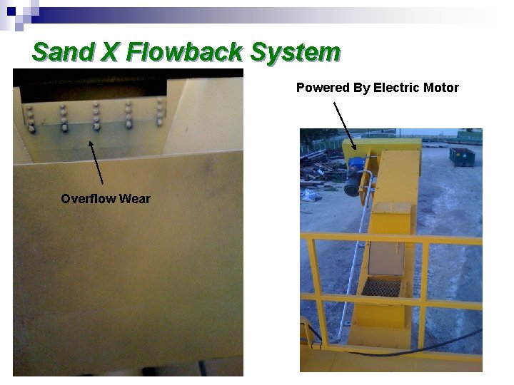 Sand X Flowback System Powered By Electric Motor Overflow Wear 