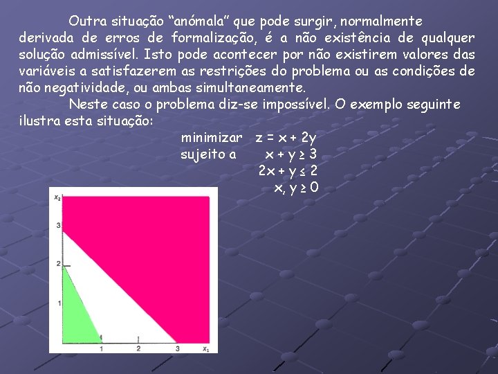 Outra situação “anómala” que pode surgir, normalmente derivada de erros de formalização, é a