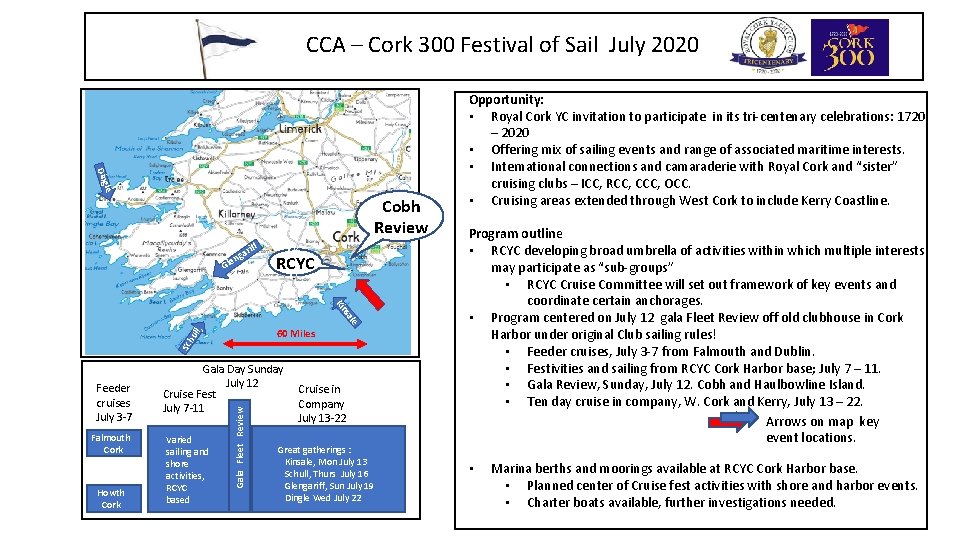 CCA – Cork 300 Festival of Sail July 2020 Ding le Cobh RCYC Review