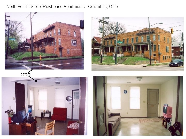 North Fourth Street Rowhouse Apartments Columbus, Ohio before 