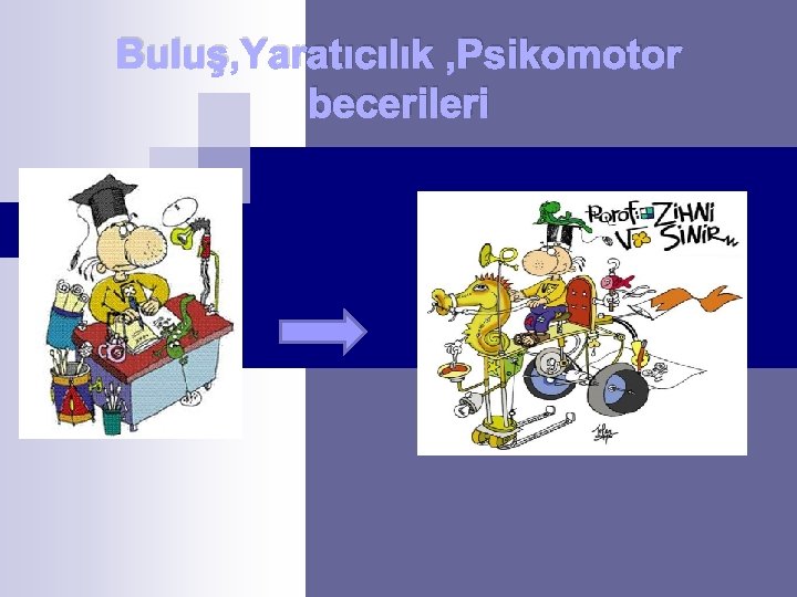 Buluş, Yaratıcılık , Psikomotor becerileri 