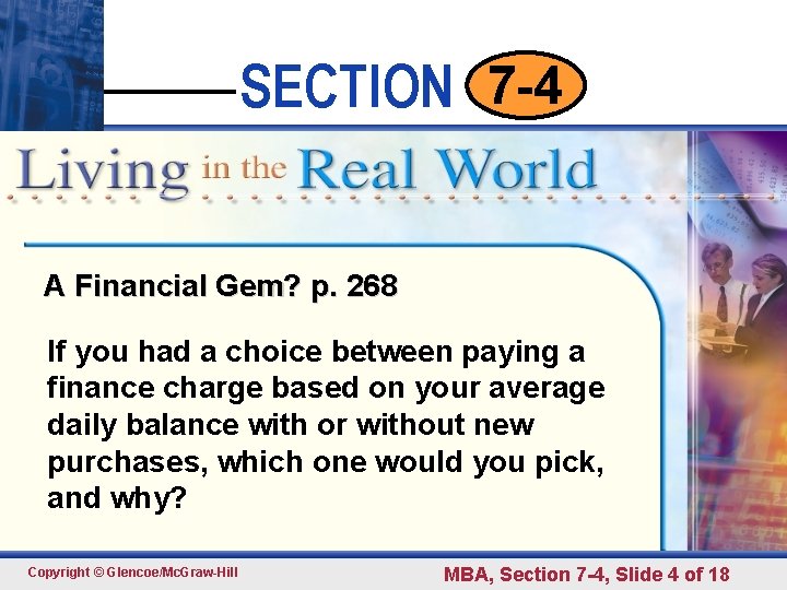SECTION 7 -4 • Click to edit Master text styles • Second level •
