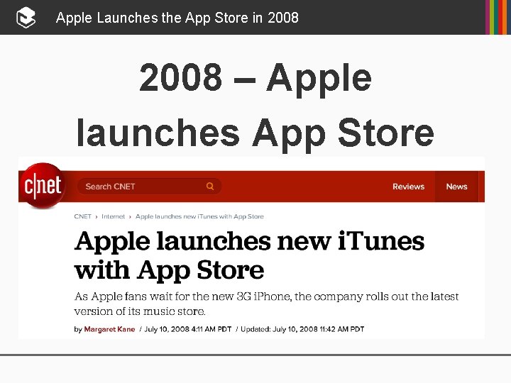 Apple Launches the App Store in 2008 – Apple launches App Store 