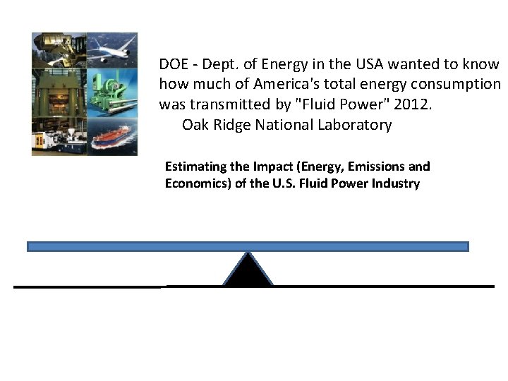 DOE - Dept. of Energy in the USA wanted to know how much of