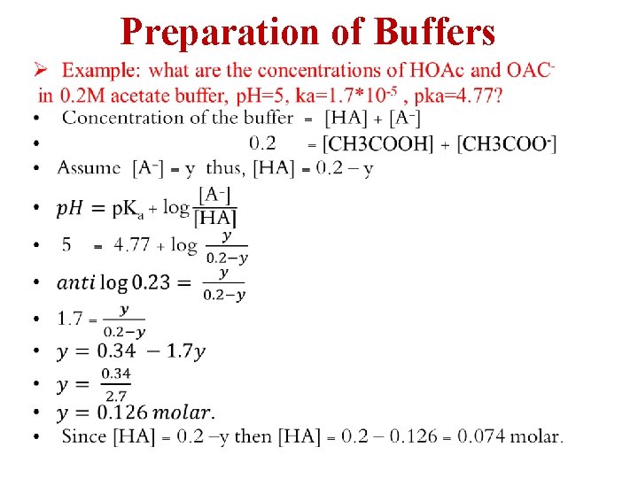 Preparation of Buffers 
