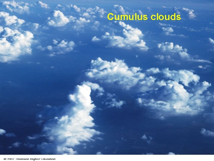 Cumulus clouds 