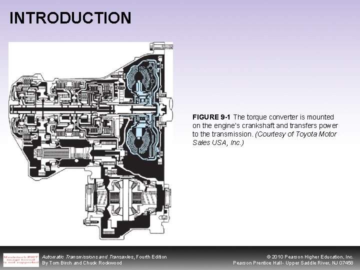 INTRODUCTION FIGURE 9 -1 The torque converter is mounted on the engine’s crankshaft and