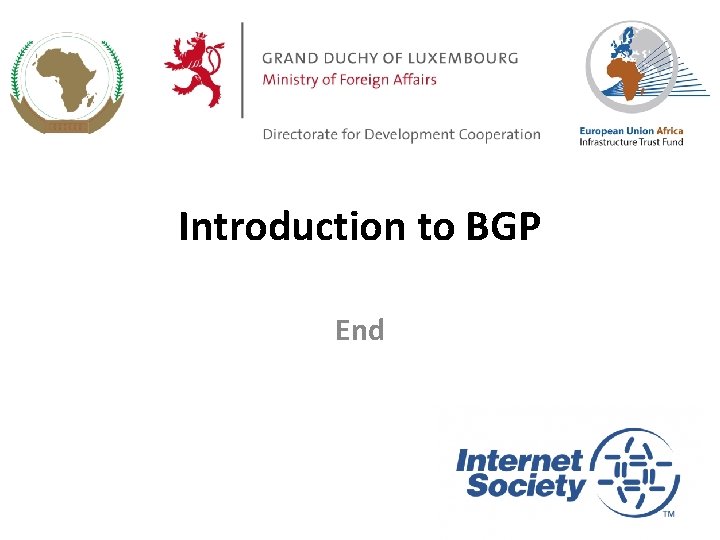 Introduction to BGP End 40 