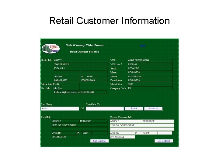 Retail Customer Information 