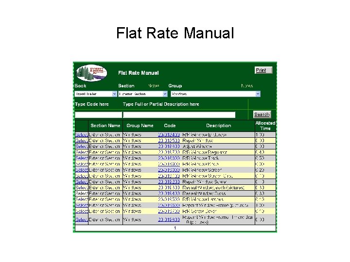 Flat Rate Manual 