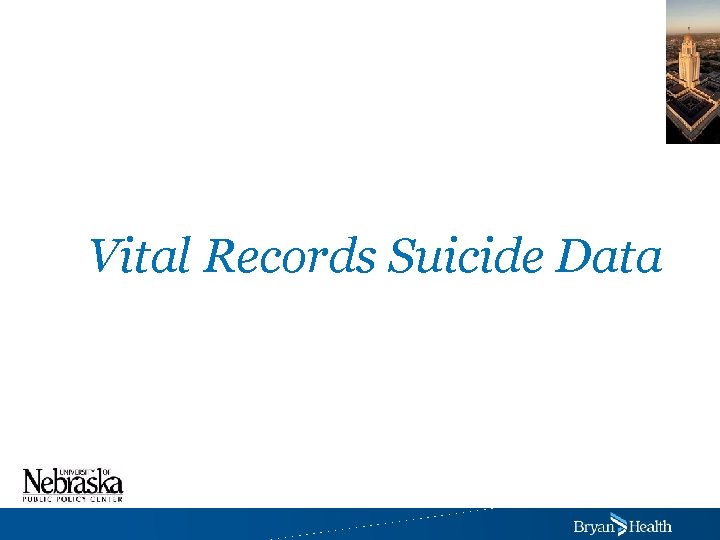 Vital Records Suicide Data 