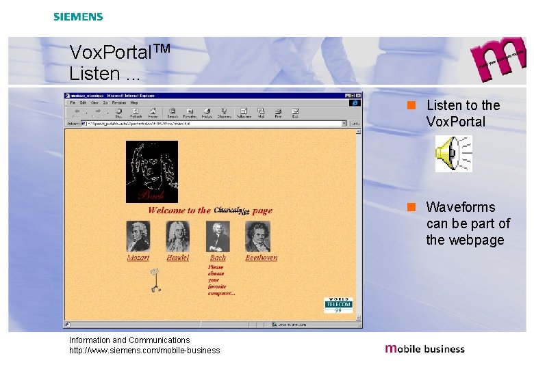 Vox. Portal. TM Listen. . . n Listen to the Vox. Portal n Waveforms