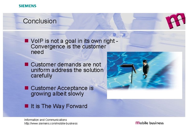 Conclusion n Vo. IP is not a goal in its own right Convergence is