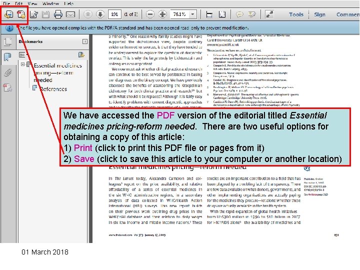 We have accessed the PDF version of the editorial titled Essential medicines pricing-reform needed. We have accessed the PDF version of the editorial titled Essential medicines pricing-reform needed.