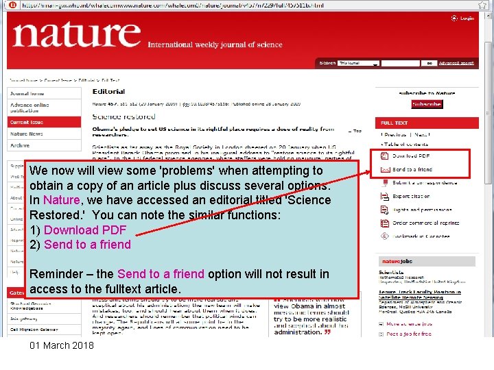 We now will view some 'problems' when attempting to obtain a copy of an We now will view some 'problems' when attempting to obtain a copy of an