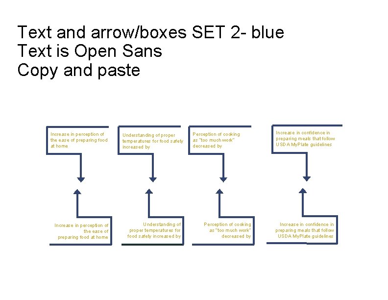 Text and arrow/boxes SET 2 - blue Text is Open Sans Copy and paste